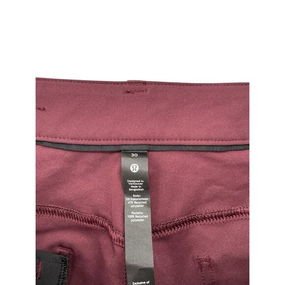 Lululemon ABC Slim Fit Pant Cassis Maroon Size 30 - Picture 8 of 9